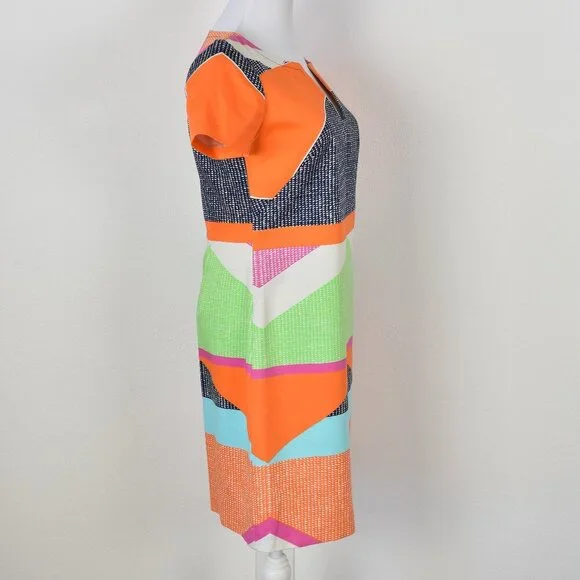 Trina Turk Lincoln Road Museum Short Sleeve Dress - 2 - Picture 6 of 8